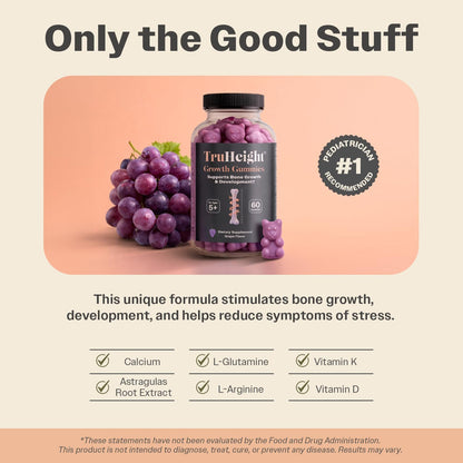 TruHeight Growth Capsules - Tall Nutrition for Natural Growth Supplement for Kids & Teens