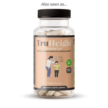 TruHeight Growth Capsules - Tall Nutrition for Natural Growth Supplement for Kids & Teens